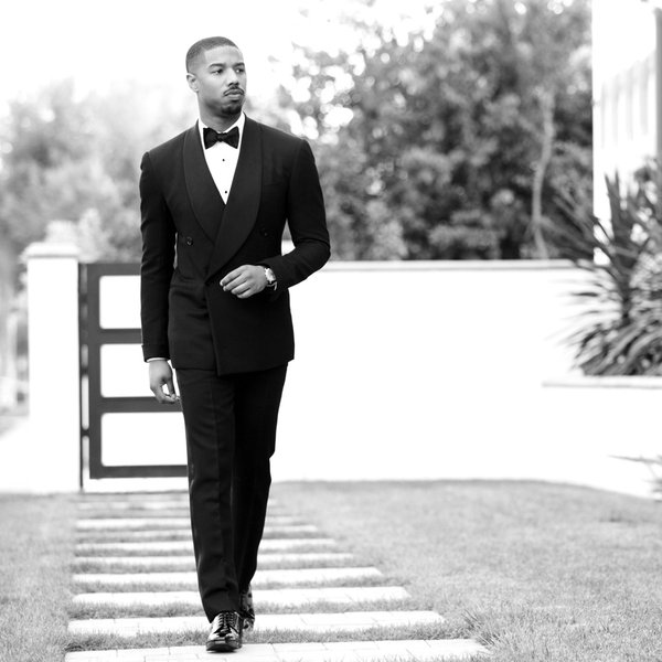 Michael B. Jordan: Giorgio Armani Double-breasted Tuxedo