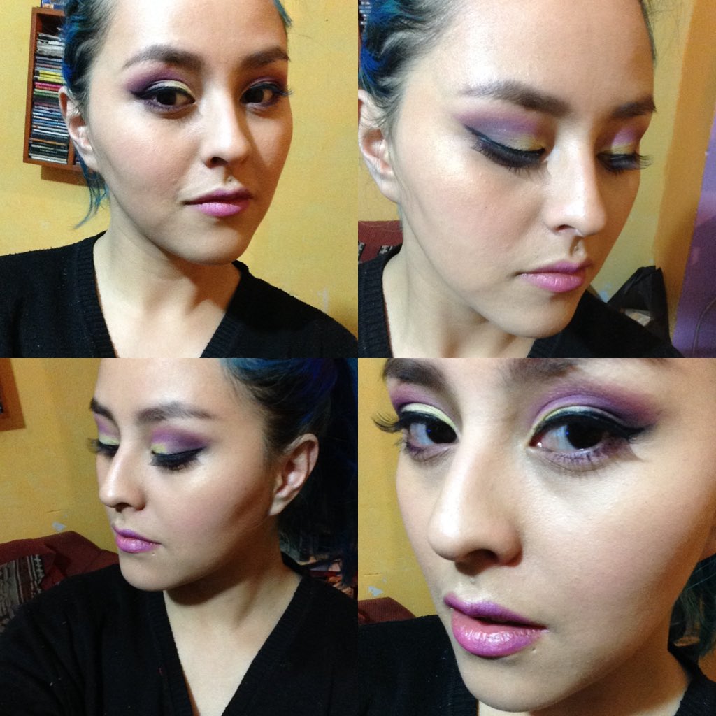 MakeupTogepi's tweet photo. Maquillaje en lila 🔱🔱💓💜 #makeup #eyeshadows #lips #beauty https://t.co/1GsRBfNgxU