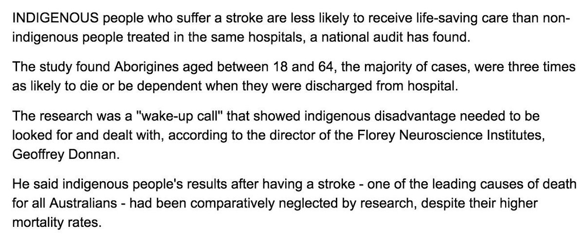 NACCHOAustralia's tweet photo. Post-stroke care less likely for Aboriginals - #fightstroke @strokefdn @sheenajwatt https://t.co/0JqXZsZgY3 https://t.co/HxrTCodn1t
