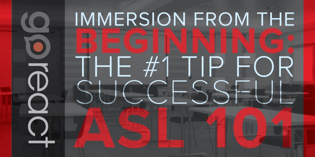 GoReactforASL's tweet photo. Continue the conversation on why immersion is critical in the #ASL classroom. https://t.co/fzwoZ8DP9H #ASLeducation https://t.co/5sfaaqaKQg