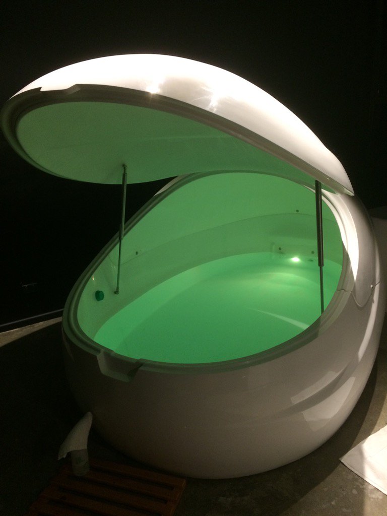 A floatation pod awaits, looking ominous 