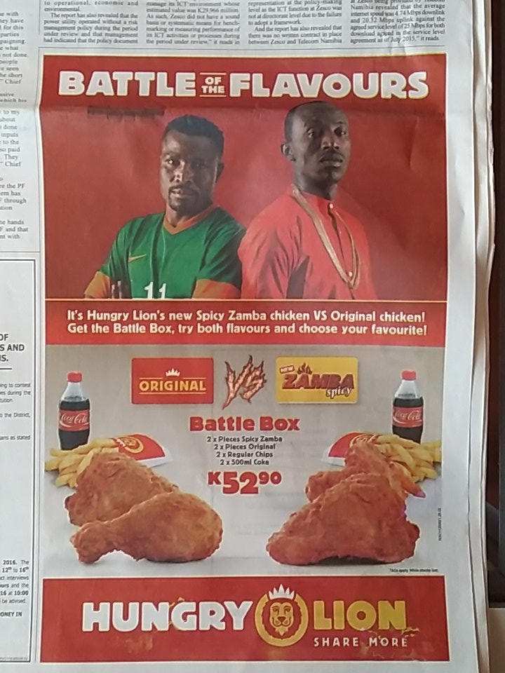 CKatongo11's tweet photo. @HungryLionZM's Battle of the Flavours is all about #TeamOriginal. Get voting guys!! https://t.co/RdRzyYxBZ3