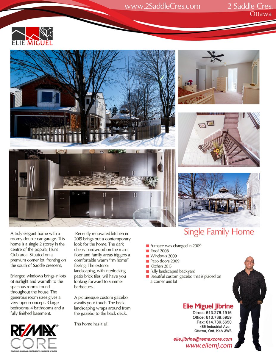 EJibrine's tweet photo. Sneak peak at the new listing hitting the market tomorrow. #custom #featuresheets #ottawa #realestate 2 Saddle Cr https://t.co/68mv58hjmg