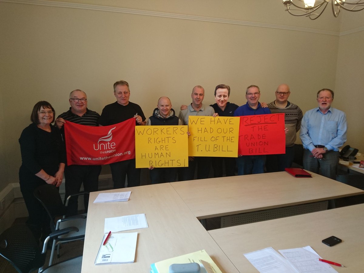UniteNHSAyrArr's tweet photo. Unite reps from various Ayrshire branches showing how they feel about the anti Trade Union Bill @ScottishTUC https://t.co/zdJC5BzlMM
