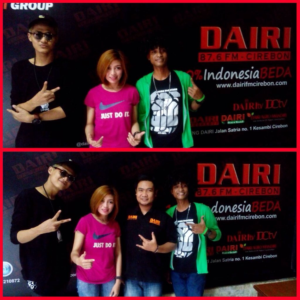 project_qiu's tweet photo. Foto bareng MD @DairiFM_Cirebon mas Abbe ☺️#PROjectQIU #RadioVisit https://t.co/sfbuhXKPnp