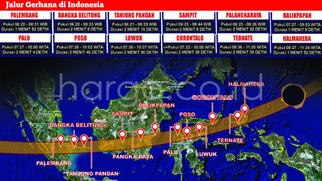 Info Gerhana Matahari di Gorontalo: Terlihat di Semua Daerah -  hargo.co.id/baca.berita.in…