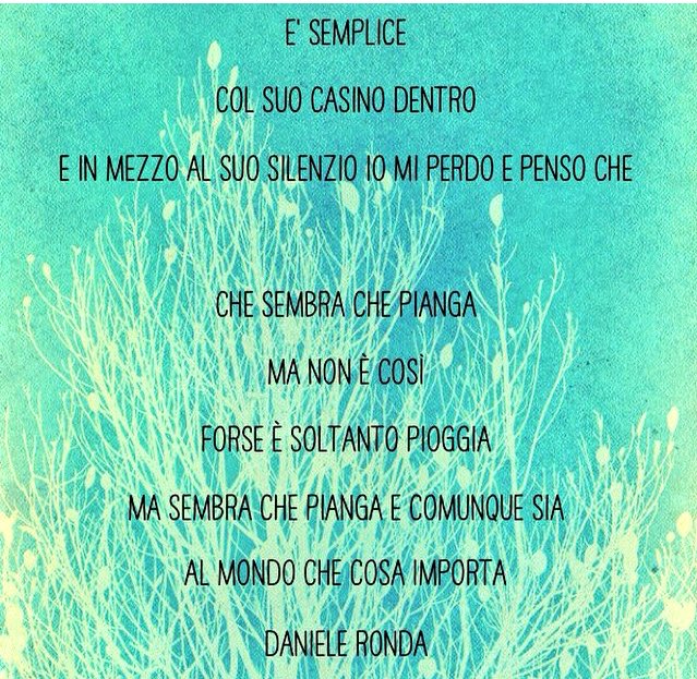 federica_penna's tweet photo. #sembrachepianga #danieleronda https://t.co/2aJsdEQBhY