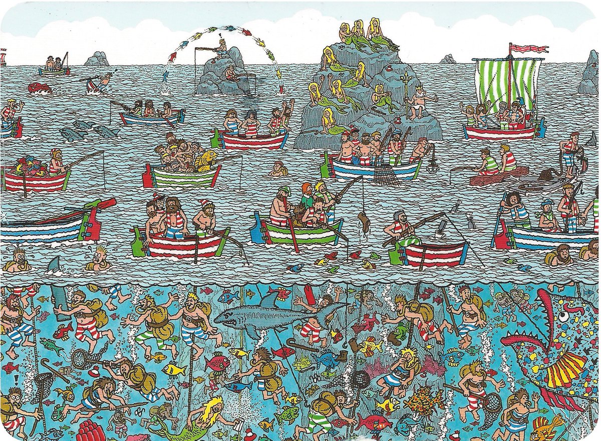 HadarAzaria's tweet image. From the people who *didn't* brought you "Where's Waldo" I bring you, Finding Nemo. 
 #FindingNemo