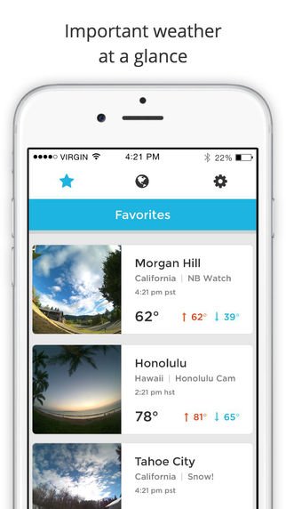 SmartHomeDB's tweet photo. NEW APP: BloomSky Weather for #iOS @AppStore by @bloomsky https://t.co/RPbv0VxEWL #smartweatherstation #cloudcamera https://t.co/tsvnqeBYiz