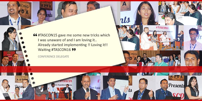 recruiting_adda's tweet photo. Here's what our #TASCON15 delegates said.
Register Now!! As Early Bird Discount ends today..
https://t.co/AhvnQFgxnn https://t.co/goqaB0iu5i