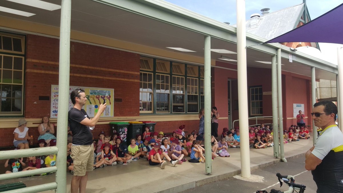 bdaracing's tweet photo. Thanks to Wangaratta Primary School who donated over $200 towards @tourdecure_aus #hccr16 https://t.co/36Lqrn20NV