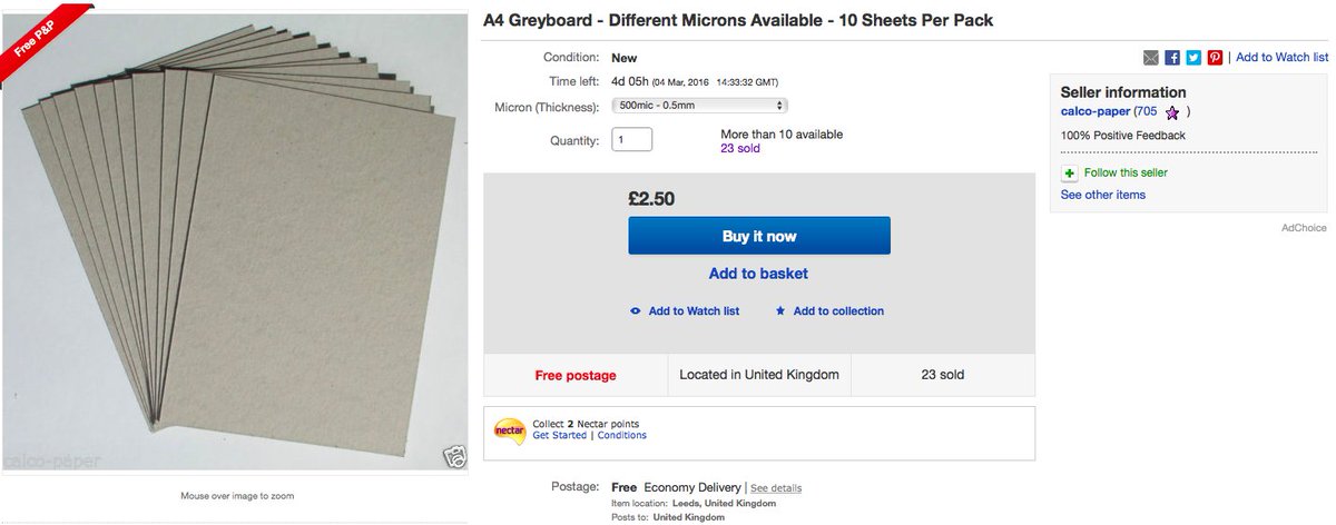 CalcoPaper's tweet photo. 10 sheets of A4 Greyboard - 500, 750, 1000, 2000 micron! we are the cheapest on eBay! https://t.co/hfjcAz2XrT https://t.co/nYe3ht8tyP