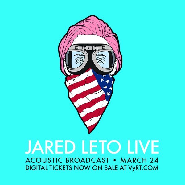 HOLY GUACAMOLE!! Limited tix for my Live Acoustic broadcast on <a href="/VyRT/">VyRT</a> NOW ON SALE! GO GO GO: bit.ly/JaredLetoLive16