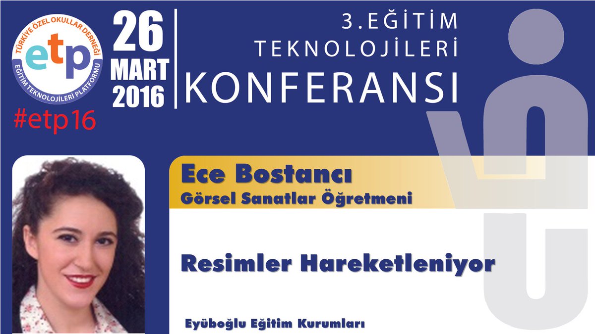 EyubogluTech's tweet image. Resimler Hareketleniyor&apos; sunumuyla #ETP16 dayız @EyubogluTech