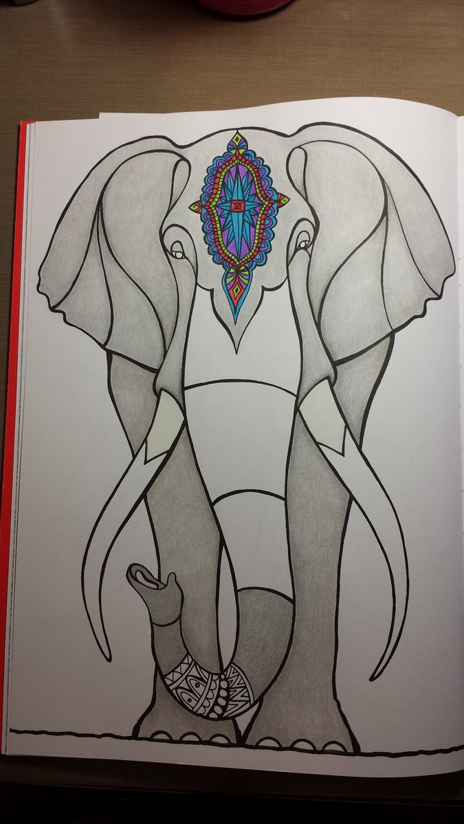 ChatonatWildlif's tweet image. Work in progress... coloring is so relaxing, rediscovering a childhood hobby! #ArtTherapy #BestiaireExtraordinaire