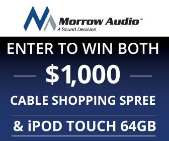 morrowaudio's tweet photo. #HappyLEAPYEAR! @morrowaudio winner today 5 p.m. EST - $1,000 Morrow Audio Shopping Spree/iPODTouch! Will it be you? https://t.co/MuZFbBZaGQ