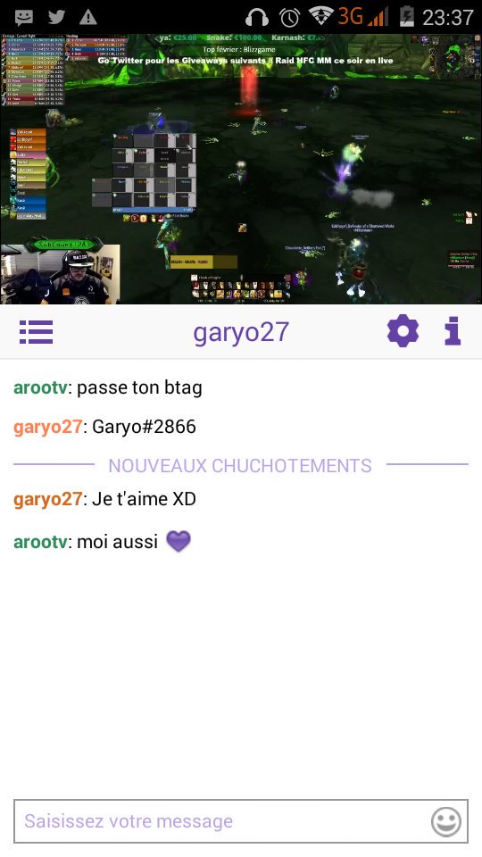 arootv's tweet photo. @GaryoWoW @ZoltanTV @Maelunn  garyo mais fais sa déclaration j attend la tienne maelyn <3 https://t.co/rItL3DJPyE