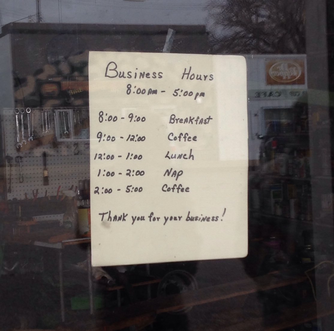 Off-season shop hours....  Remember this @dgeezy901