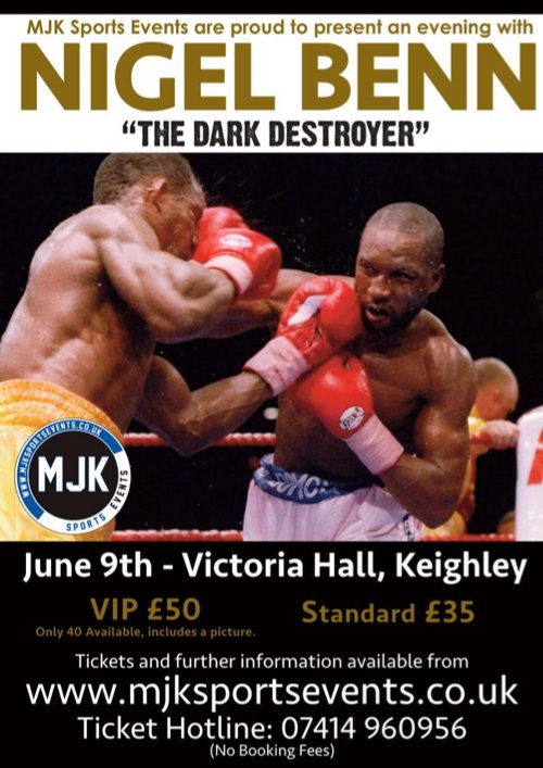 mjksportsevents's tweet image. ‘The Dark Destroyer’ Nigel Benn is coming to #Keighley, June 9. Who’s excited for this one? mjksportsevents.co.uk/event/an-eveni…