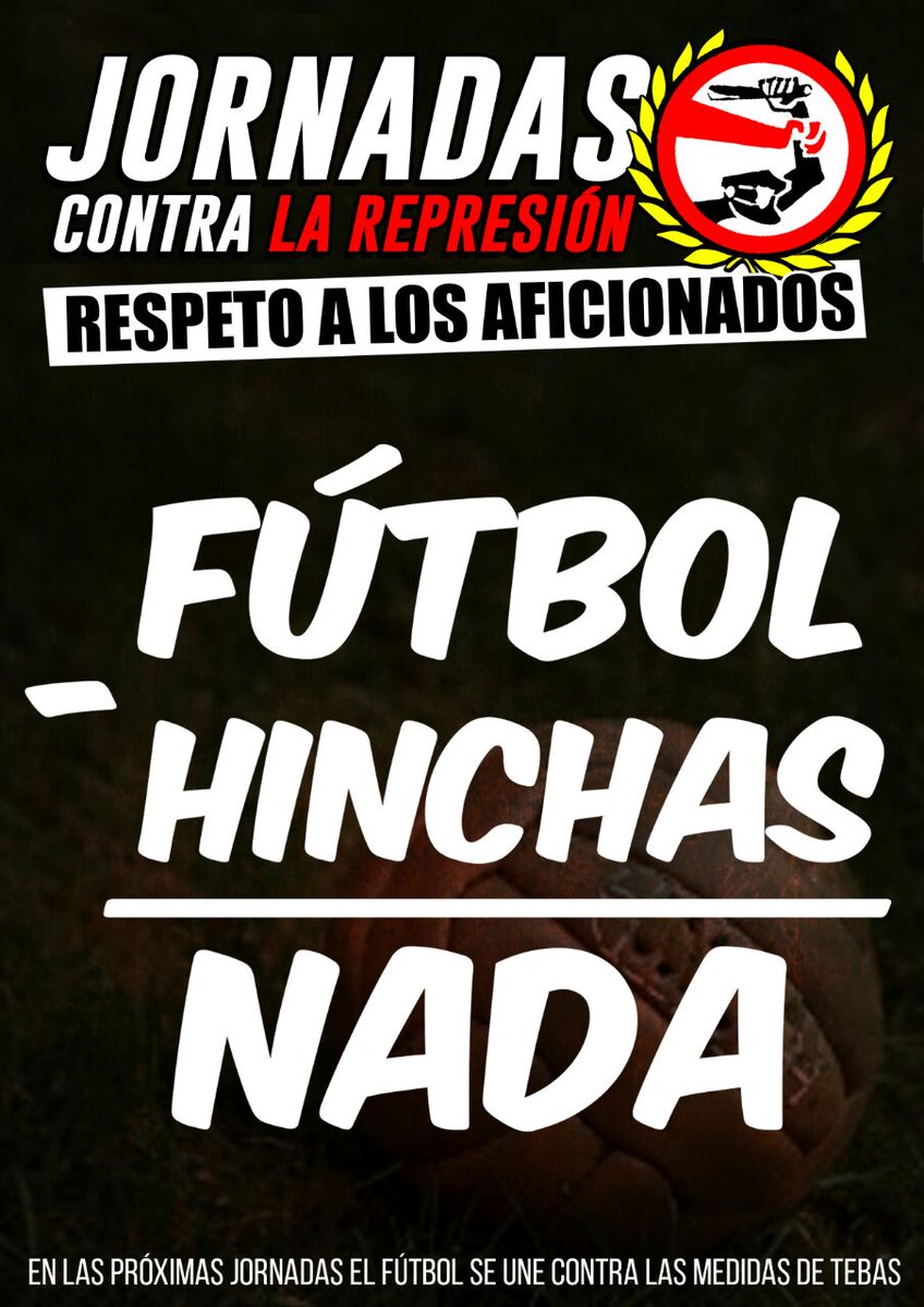 bukaneros92's tweet photo. Vuestro fútbol está podrido. En las próximas jornadas, nos unimos para defenderlo #RespetoALosAficionados https://t.co/8beN3qdFze