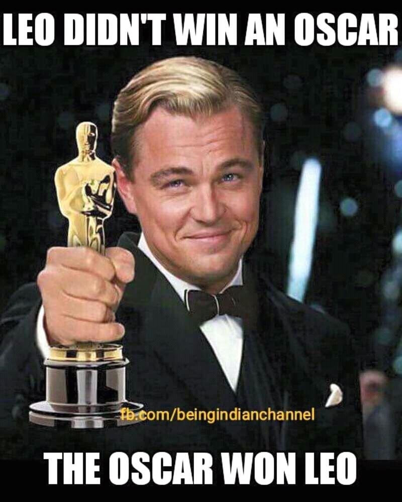 OfficiallAria's tweet photo. The #Oscars won @LeoDiCaprio 💖 https://t.co/rItxSKN2pw