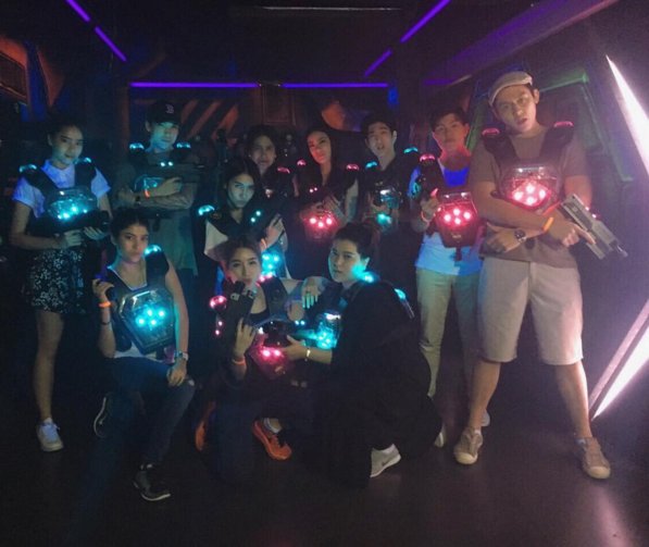 เรียกเหงื่อกันหน่อย 💪🏼😜 #blueteam