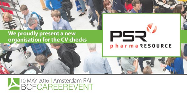 BCFCareer's tweet photo. Welcome @PSRpharma as second organisation for #CVchecks at #BCF2016! For what you think is important in #work! https://t.co/afA1RfSauM