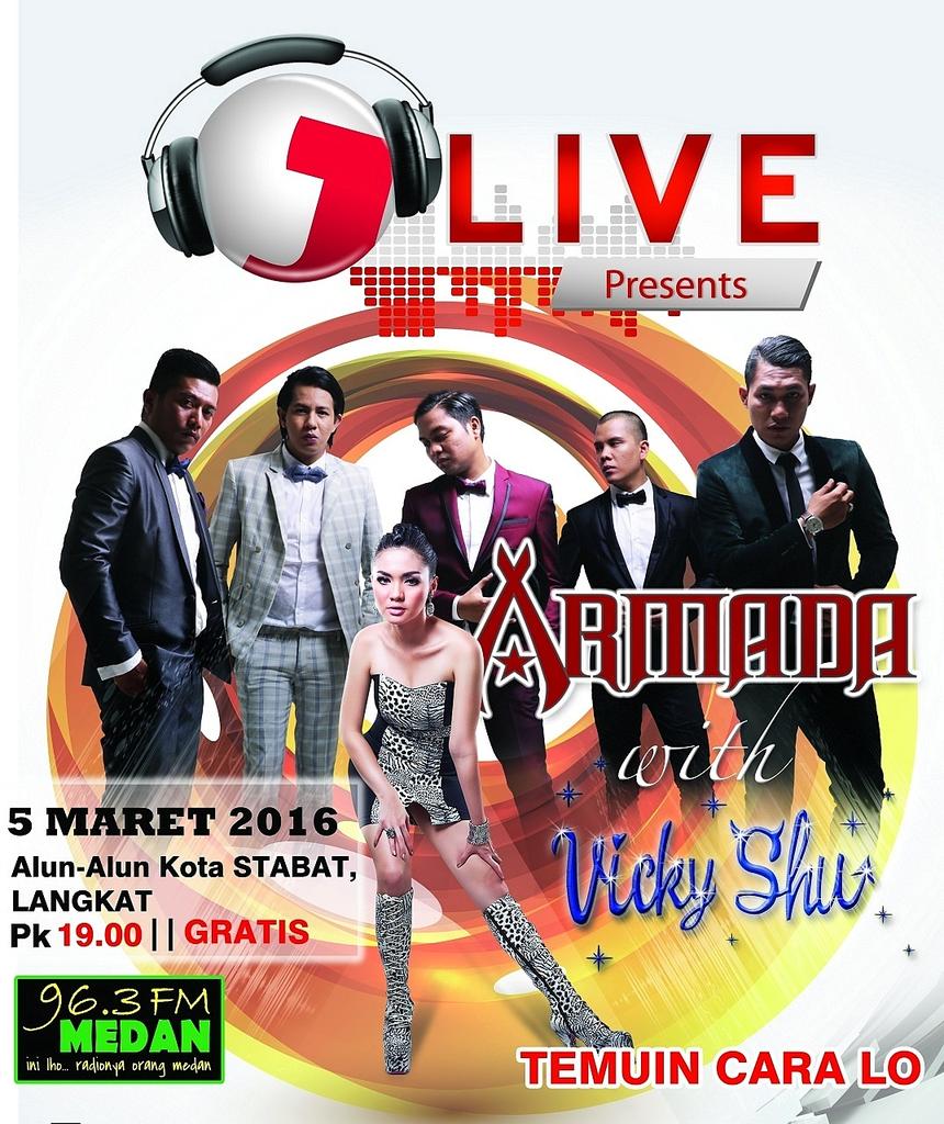 HORAS !! <a href="/JAZY_LIVE/">J_LIVE</a> w/ <a href="/Band_Armada/">ARMADA Band from Indonesia</a> &amp; <a href="/VickyShu/">vicky shu</a> l 5 Maret'16 l Alun Alun Kota Stabat, Langkat l FREE <a href="/963MedanFM/">96.3 MEDAN FM</a>
