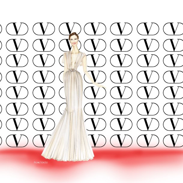 fran_iorioo's tweet photo. And the oscar goes to @oliviawilde in @MaisonValentino  <3 illustration by #franiorio #oscar #valentino #oliviawilde https://t.co/i6GAUN2Qxd