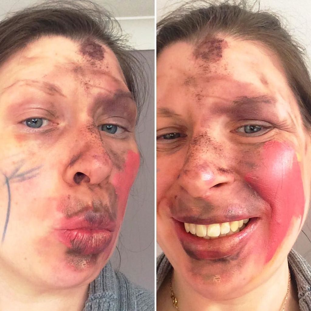 mrshsfavthings's tweet photo. This is my #MakeUpMum selfie in aid of @nspcc_official. This morning I let Little Miss H g… https://t.co/ZG7Igr5nzg https://t.co/qgHgNgE5hF