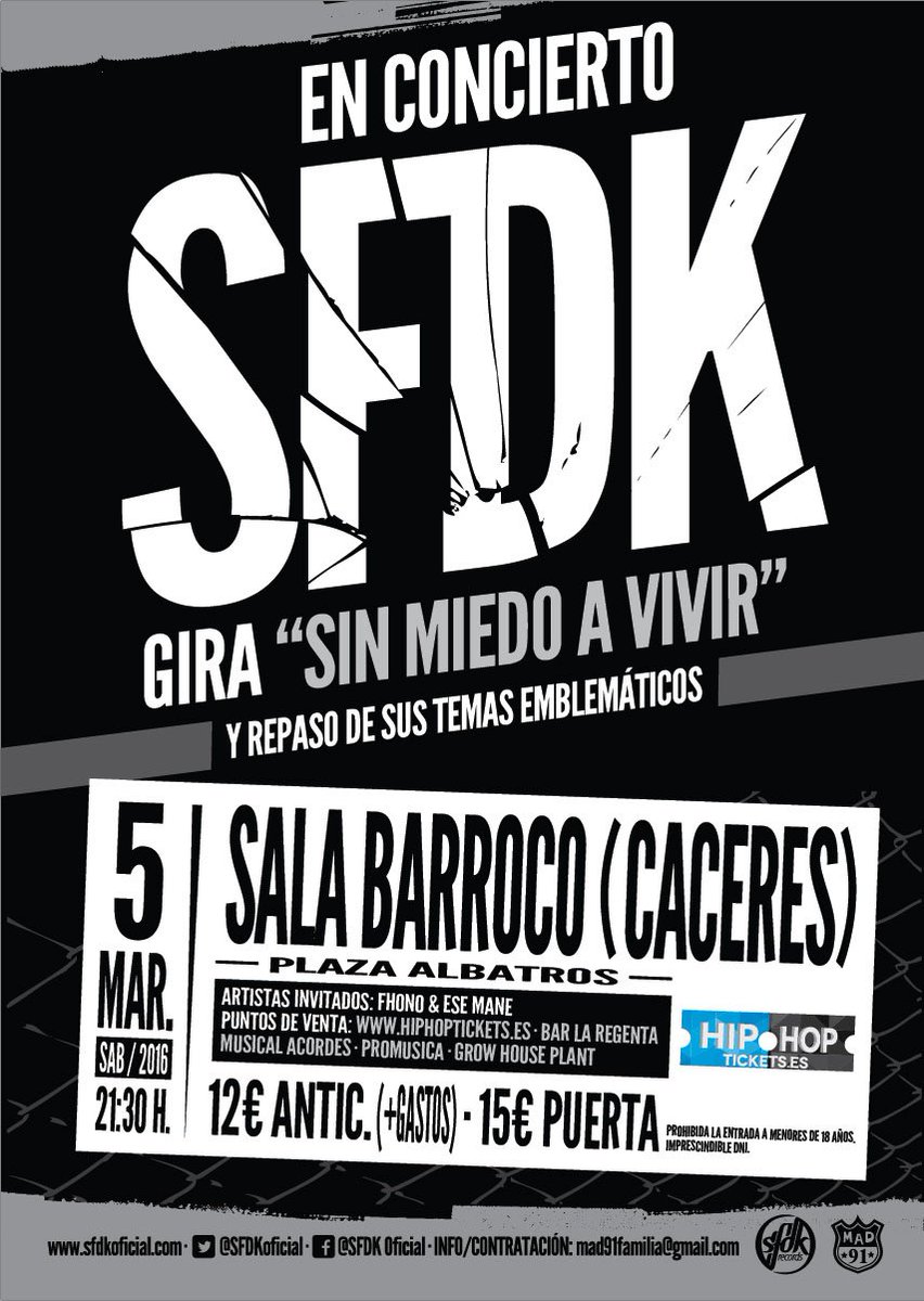 Este sábado en sala Barroco, no os lo perdáis!