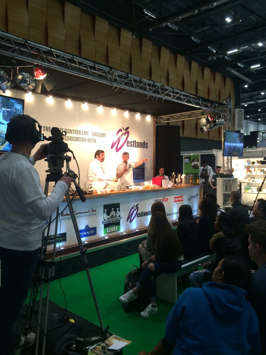 Rossychef's tweet photo. @STC_Chef supporting @CanteenTweets at Olympia. @claudebosi https://t.co/tomPsQjNjW