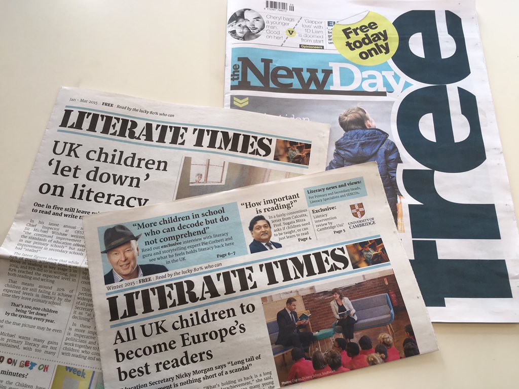 ReadingWise's tweet photo. Great to see such positivity in a newspaper and teachers picked to discuss key issues. #Literacy20 next ? https://t.co/CvTdCTnHG6