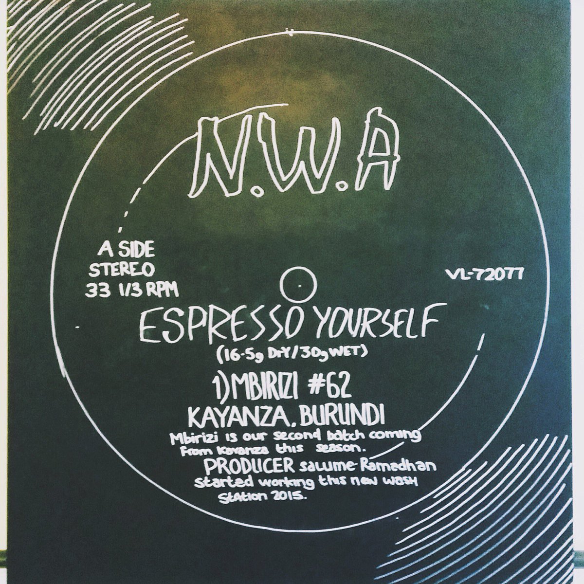 SharpsCoffeeBar's tweet photo. #straightoutta #Burundi! 👊🏼 #espresso with attitude #sharpscoffeebar #sharpsbarbers #Fitzrovia #thebarnberlin https://t.co/eYS7ZIBN9A