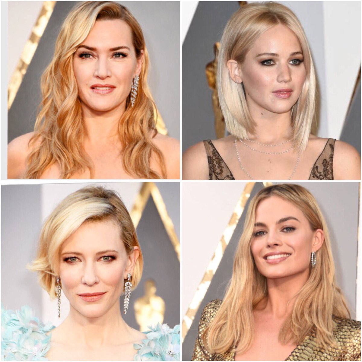 TDRsalon's tweet photo. We love the relaxed #hairstyles on these #blonde beauties!  #oscars2016. https://t.co/6tSk4i5SFC
