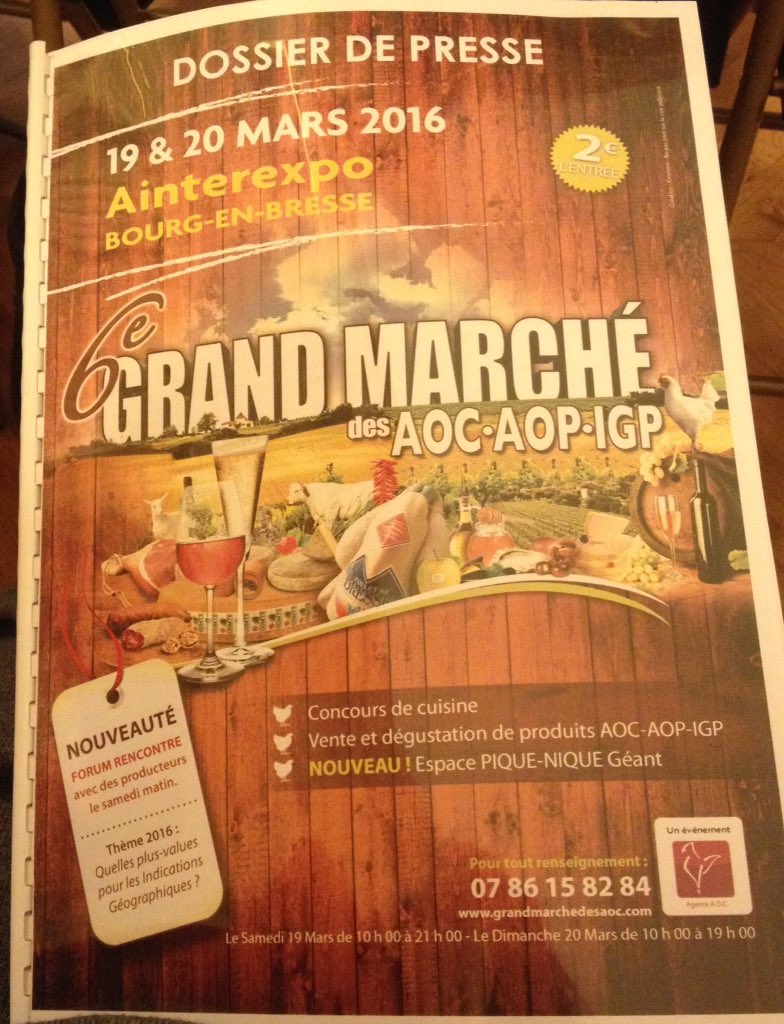 LnMarechal's tweet image. Le @Departement_AIN aux côtés du salon #AOC @damienabad évoque soutien aux filières agri &amp;amp; l'excellence locale