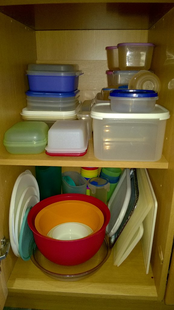 gilli_ann's tweet photo. What a feeling! 24 years of Tupperware culled and restored. No more cupboard avalanche.      #Tupperware https://t.co/3v339dItL8
