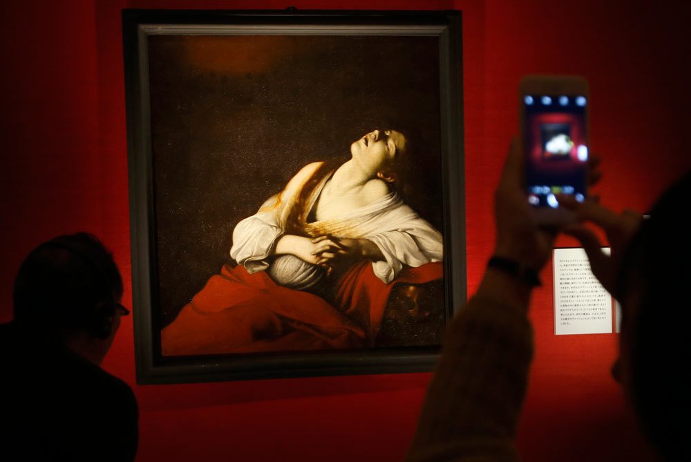 Maria Maddalena in estasi di Caravaggio, esposta per la prima volta, a