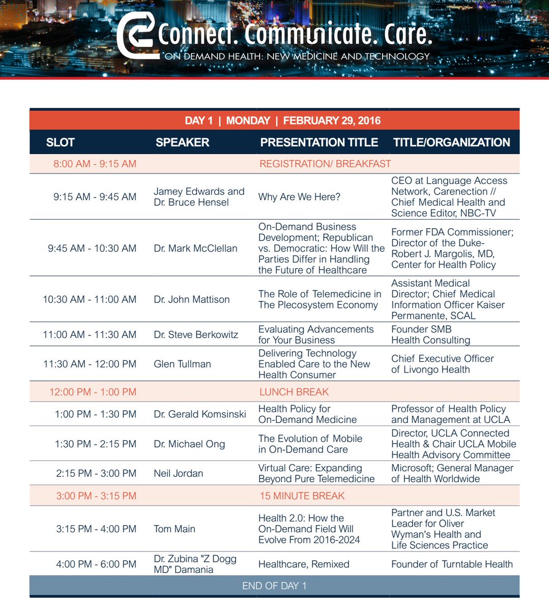 C3Med's tweet photo. Day one of #C3Med is here! Breakfast and registration begins at @Cosmopolitan_LV at 8am! https://t.co/gsDcMWr6sS