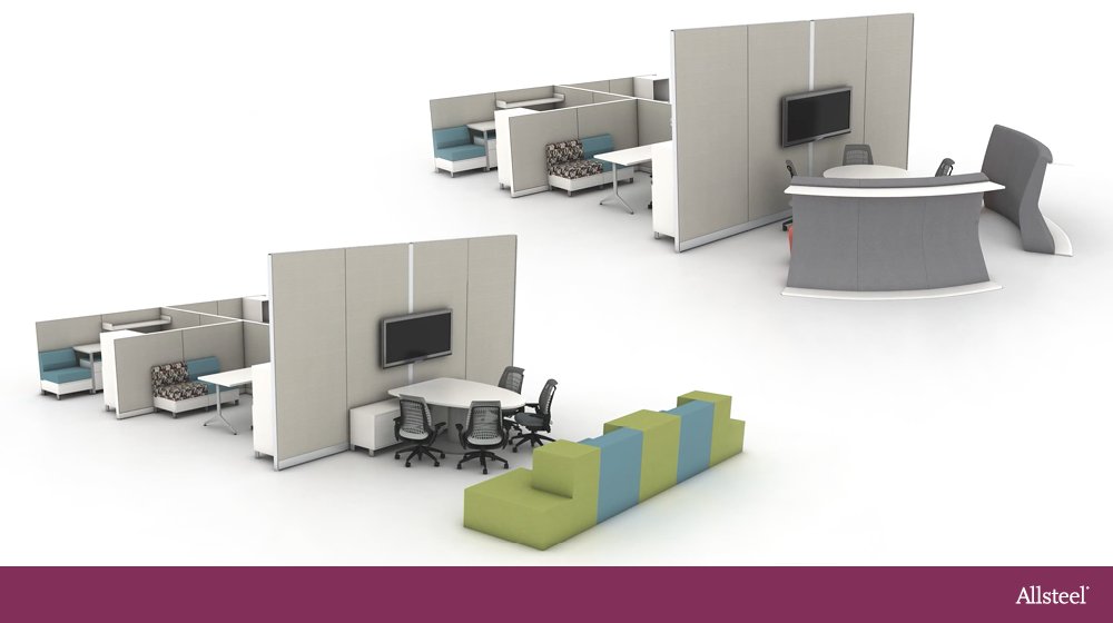 Space division, surface, storage and seating. Four words; endless possibilities. bit.ly/AllsteelKitofP…