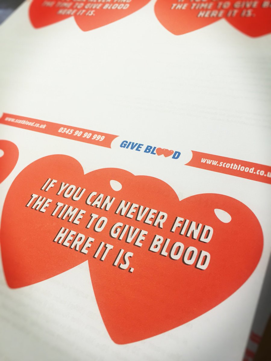MackayInglis's tweet photo. #Litho #Print for @givebloodscot #giveblood https://t.co/nhqK05fSU0