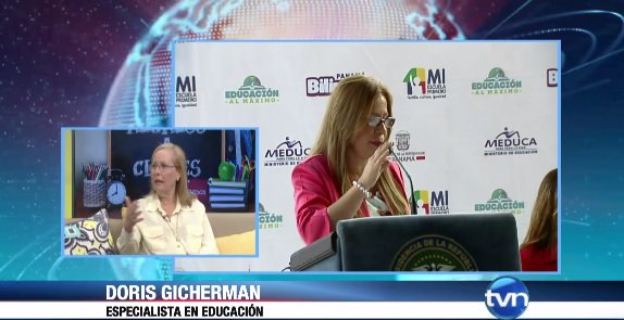 tvnnoticias's tweet photo. Doris Gicherman, especialista en Educación: La calidad comienza por casa. Allí se le explica a dónde va. https://t.co/vip7fQE637