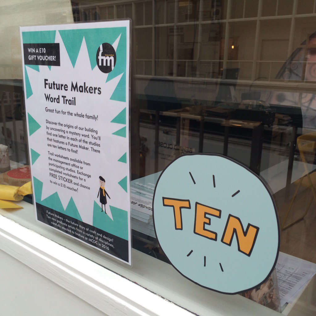Come and do our #FutureMakers2016 word trail- check out some fab new craft talent and you could win a £10 voucher!