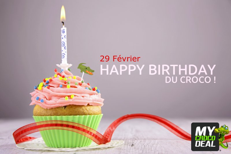 Mycrocodeal's tweet photo. Bon anniversaire aux personnes nées le 29 Février ! ^^ #29Fevrier #29Fevrier2016 #HappyBirthday #JoyeuxAnniversaire https://t.co/ZmFjvbJriK