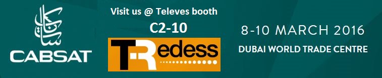 We´ll be in Cabsat next week.

Visit us in a <a href="/TelevesOfficial/">Televes</a> booth (C2-10). We'll wait for you!!