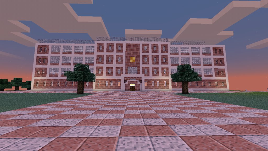 Twitter 上的 のぞ海 マイクラで音ノ木坂学院を作ってみた ただし内装はないそうです うう 寒っ T Co 097kiases5 Twitter