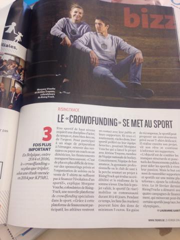 joyjouret's tweet photo. Pleine page dans le très chic Trends-Tendances @redacTendances pour @Risingtrack #proud https://t.co/ya5ycVMVC0