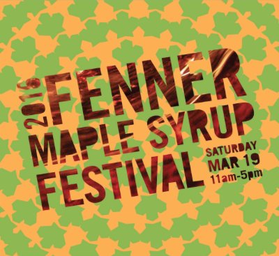 Wanna try some fresh maple syrup? Then come to the 2016 Fenner Maple Syrup Festival on Saturday, March 19!