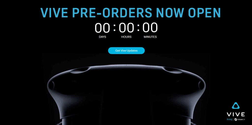 Pre-orders are now open at htcvive.com!