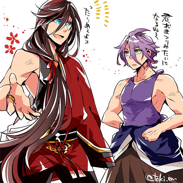 トキ Em Twitterissa 歌仙さんの内番インナーが好きなので兼さんにも着てもらったけど 普段とあんまり変わらなかった件 兼定派版深夜の真剣創作60分一本勝負 上げ直しで失礼します T Co Kh5mpuxy4m